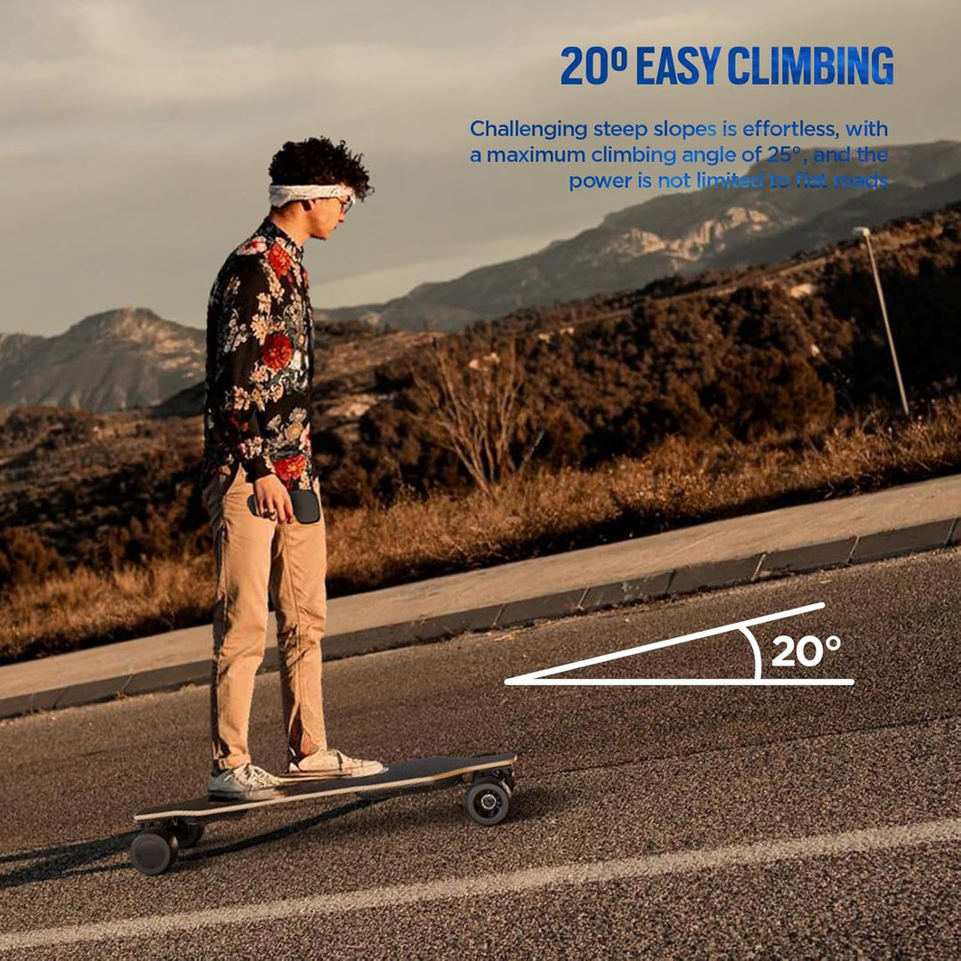 Elektro-Skateboard mit Fernbedienung für Erwachsene und Jugendliche, 2000W/1100W/900W Motor, einstel