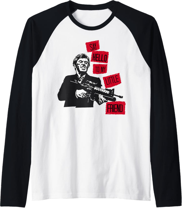 Scarface Say Hello To My Little Friend Portrait Raglan