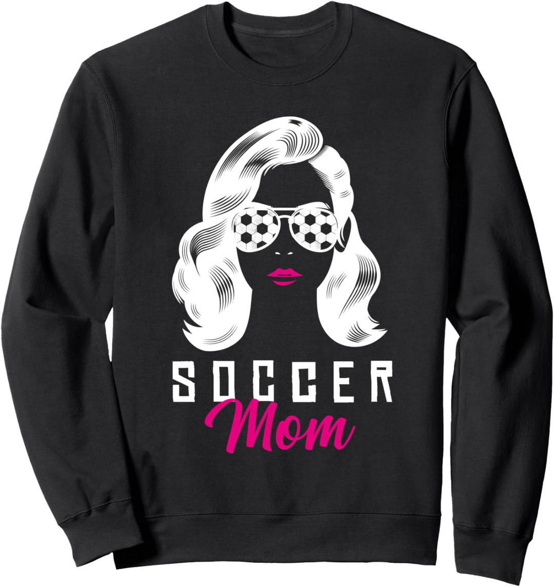 Fussball Mama Outfit Lustiges Fussball Mutter Mütter Design Sweatshirt