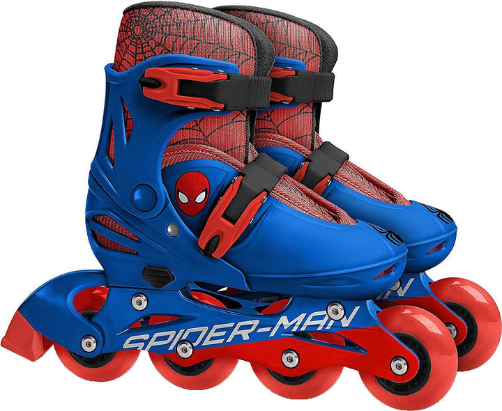 STAMP - ROLLERS INLINES / TRISKATES Einstellbar 2 in 1 SPIDERMAN 30-33 Blau, SPIDERMAN 30-33 Blau