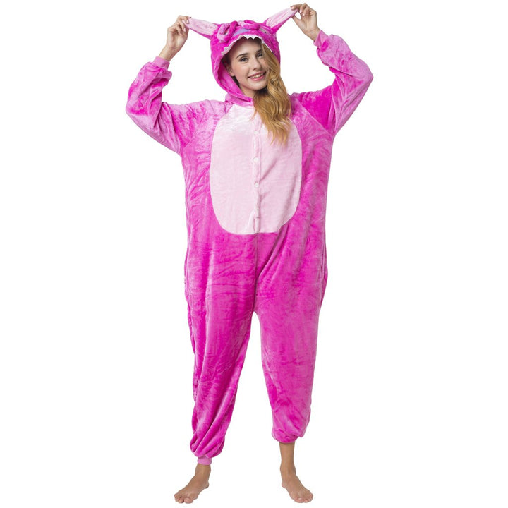 Katara Plüsch Kostüme/Onesies für Erwachsene, (Herren, Damen, Unisex) S Rosa Stich, S Rosa Stich