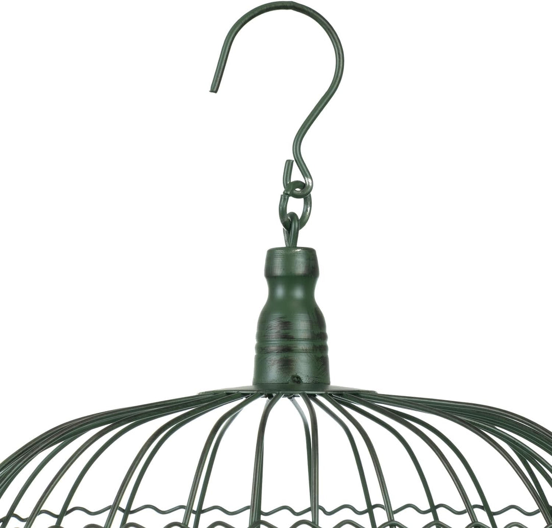 Moritz 2er Set Dekokäfige Metall altgrün Vintage Vogelkäfig Hängedeko Shabby Chic Garten Deko Käfige