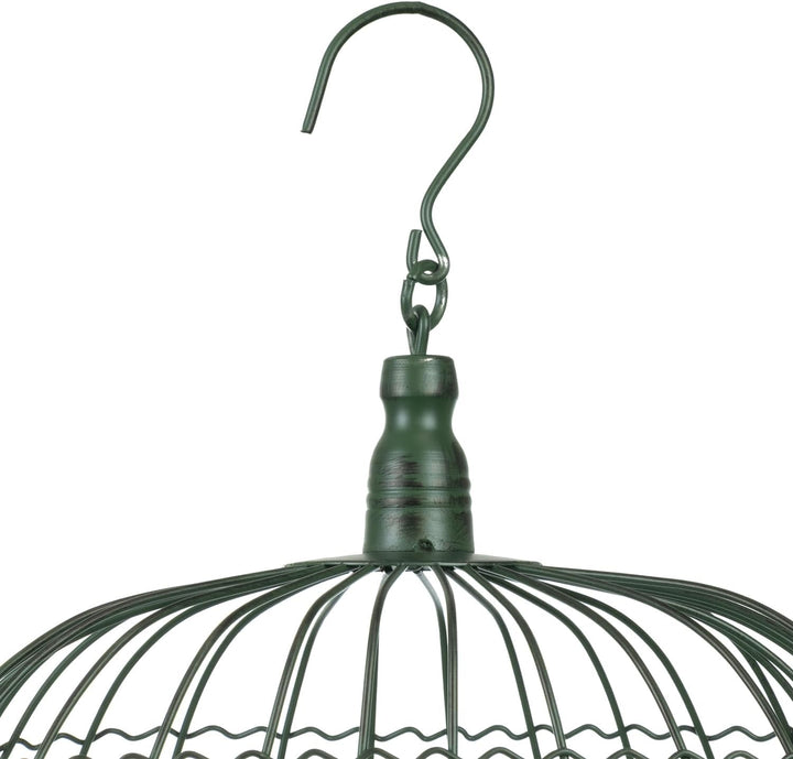 Moritz 2er Set Dekokäfige Metall altgrün Vintage Vogelkäfig Hängedeko Shabby Chic Garten Deko Käfige