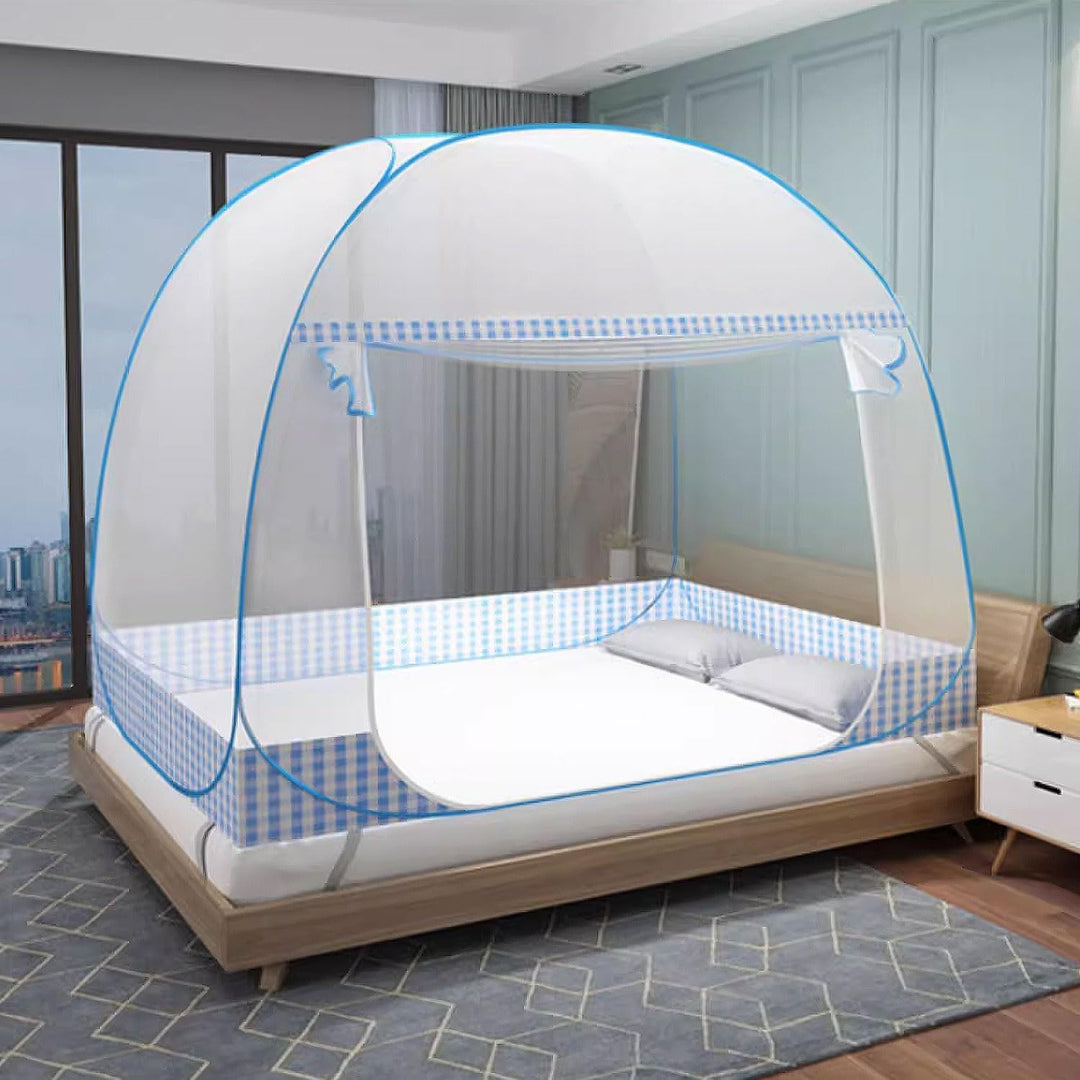 Moskitonetz und Bett, Faltbares Bett, Tragbares Bett für Schlafzimmer, Outdoor, Camping und Picknick