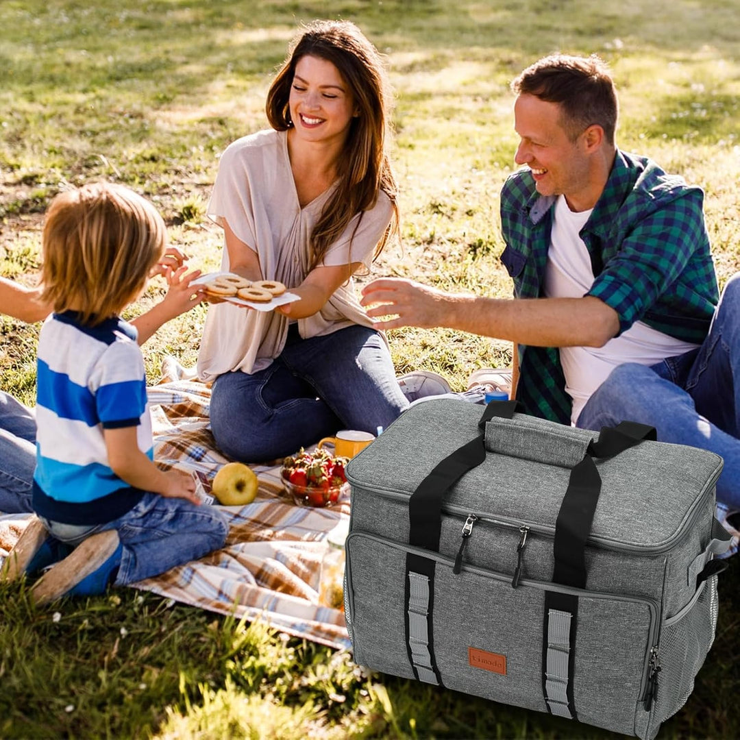 35L Kühltasche Picknicktasche Eingedickter Lunchbag- Faltbare, wasserdichte, auslaufsichere, isolier