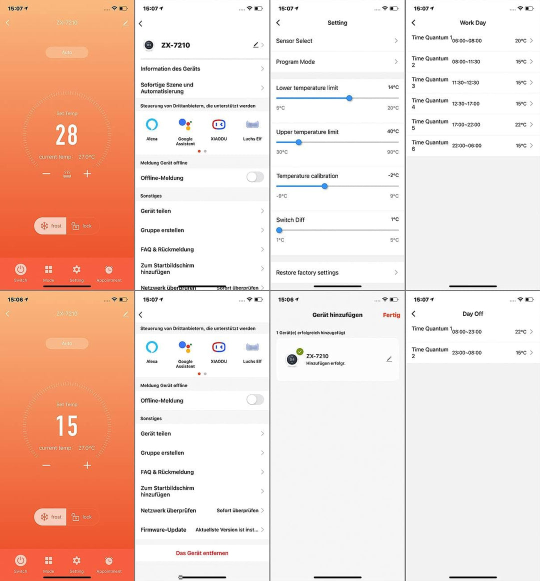 revolt Funk Raumthermostat: Funk-Thermostat mit WLAN und App für Gastherme und Wasserboiler (Raumthe