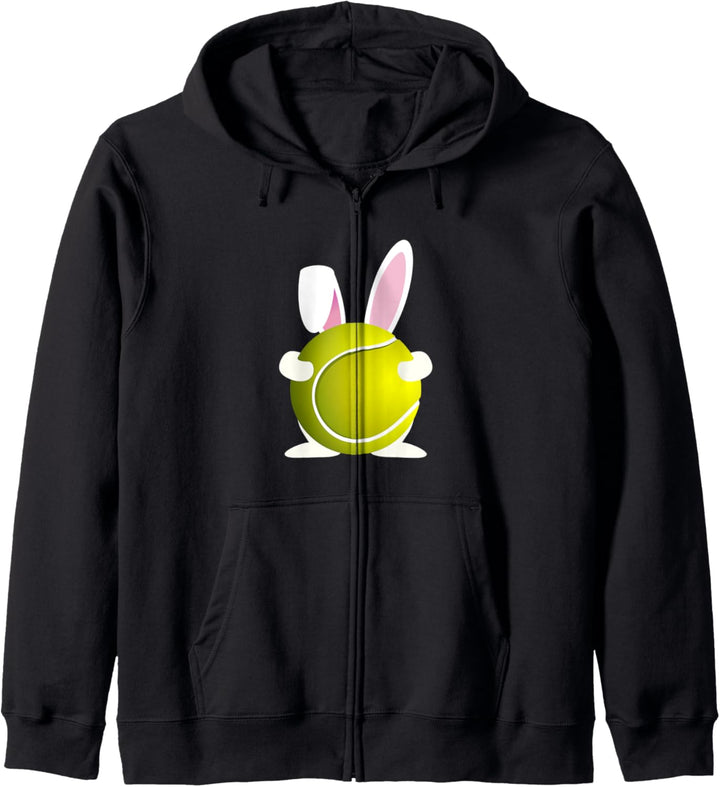 Tennis Ostern Geschenk Osterhase Tennisball Kapuzenjacke