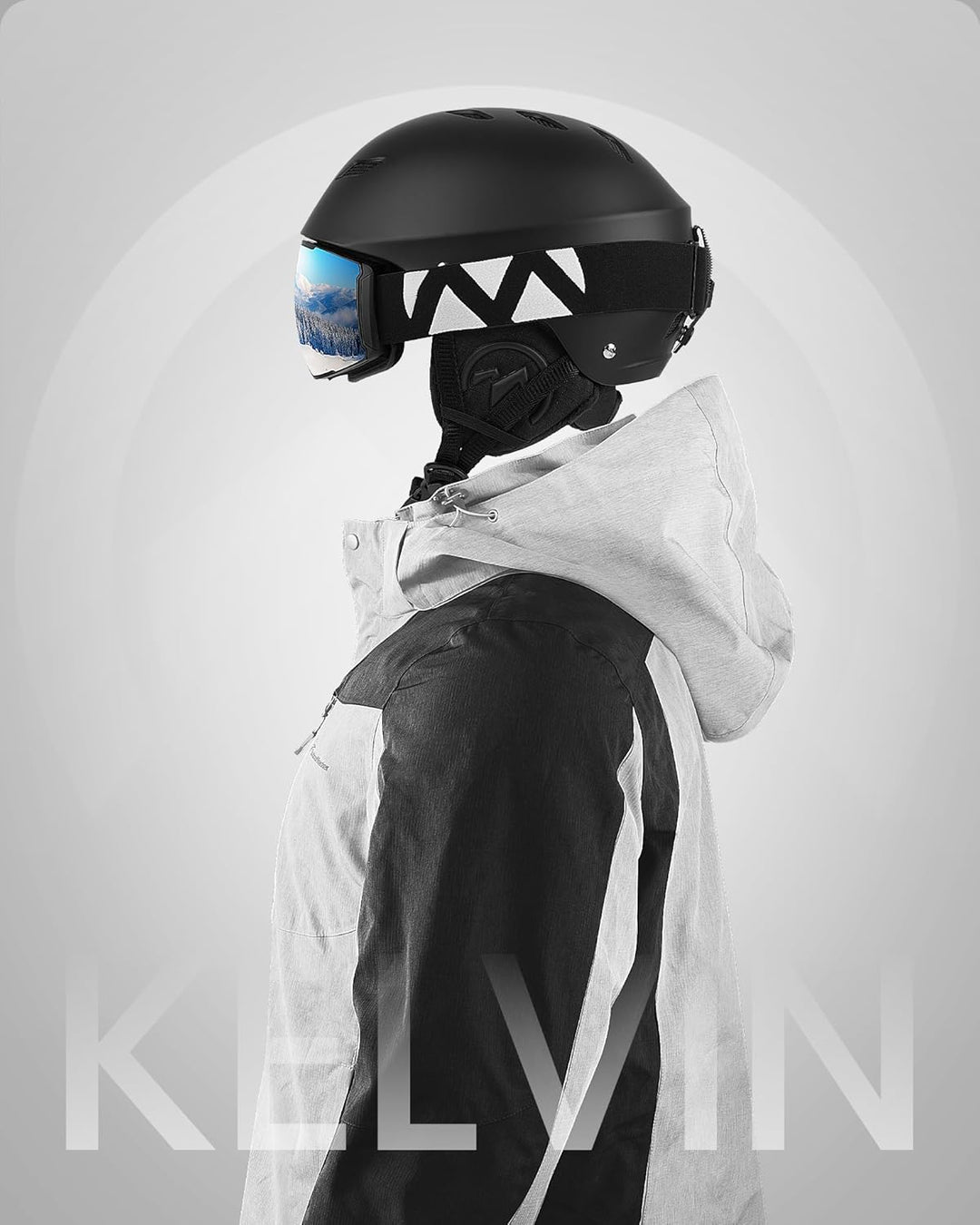 OutdoorMaster Kelvin Unisex Skihelm - Schneesporthelm für Skifahren/Snowboard mit Belüftungssystem,