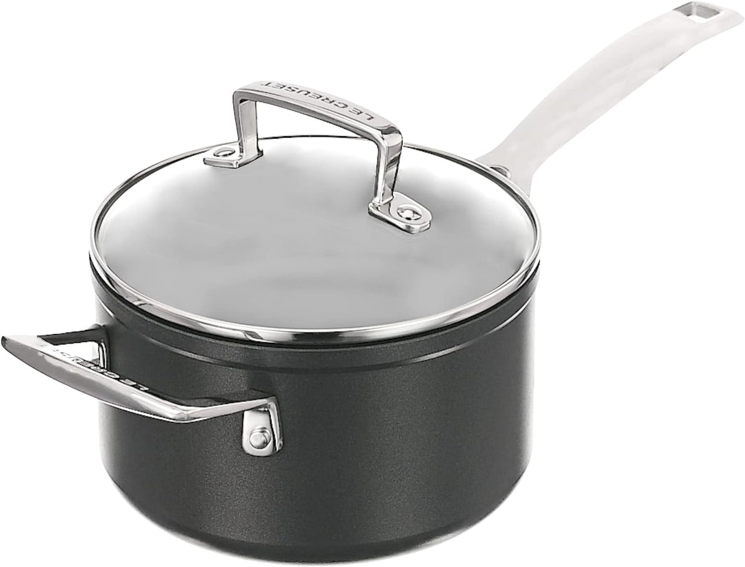 Le Creuset Aluminium-Antihaft Profitopf, Ø 16 cm, Für alle Herdarten inkl. Induktion geeignet, Anthr