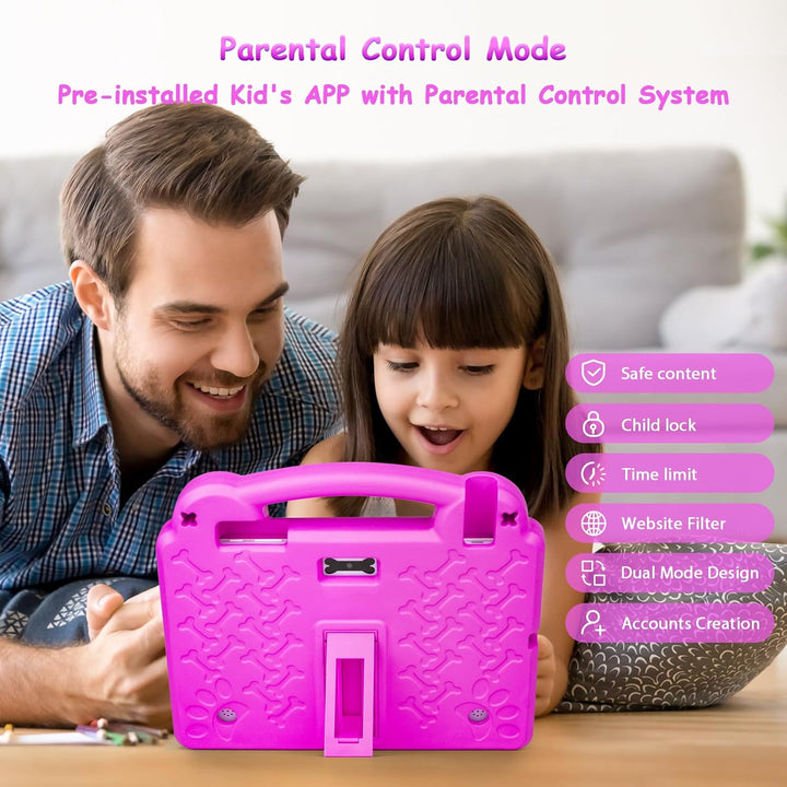 Kids Tablet - Android 14 Tablet - 10 Zoll Tablet für Kinder, WiFi 6, Octa-Core, 8(4+4) GB RAM 64GB R