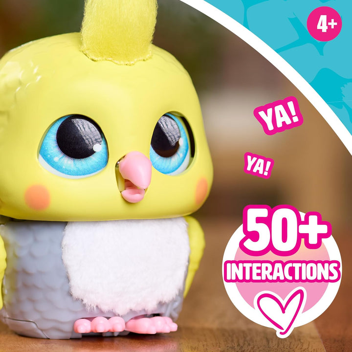 Just Play furReal Handfuls – Chirps, der Kakadu, 8,9 cm grosses, interaktives Spielzeug für Jungen,