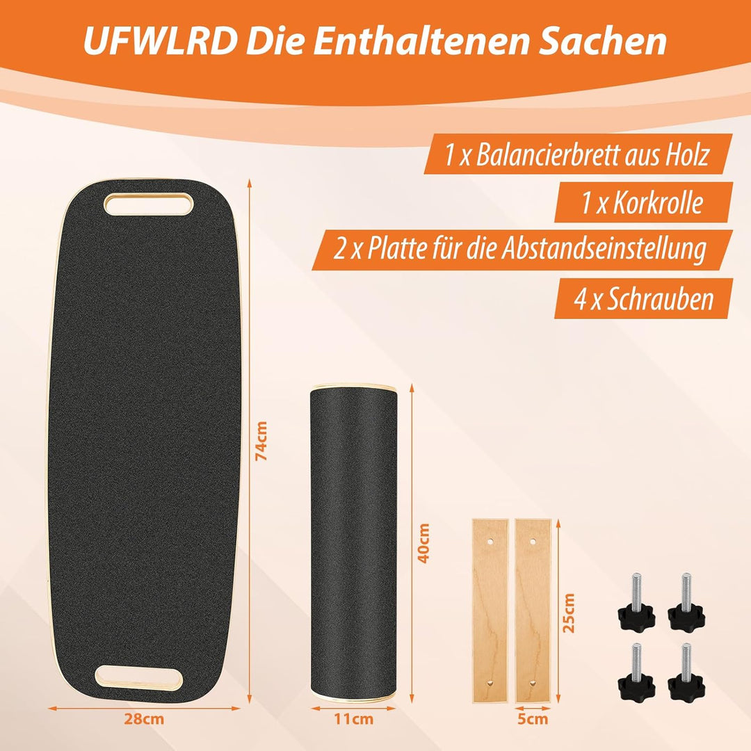 Balance Board Holz Balance Board Surf 2in1, Balance Board Surf 2in1