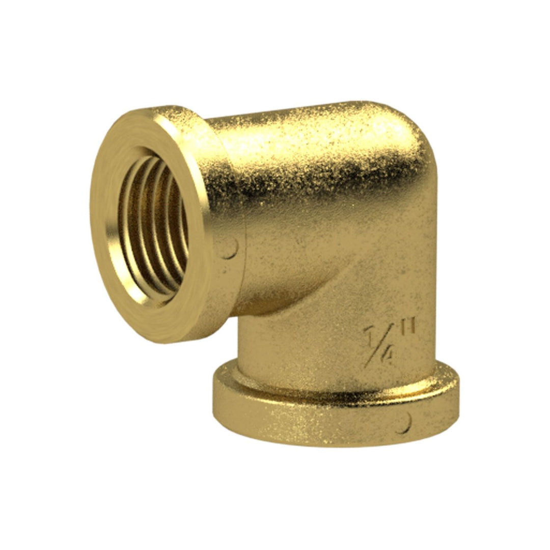 RIEGLER WST112MS90II Messing blank Winkelstück, 90° Winkelstück, Innen/Innen, G 1-1/2" Gewinde, 16 b