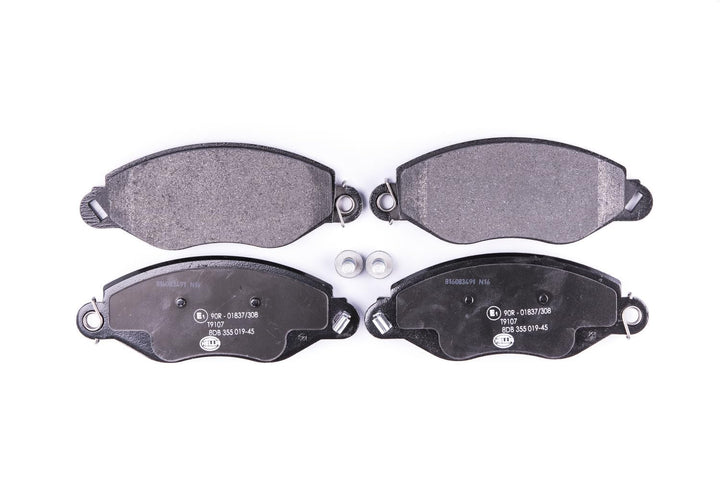 HELLA PAGID 8DB 355 019-451 Bremsbelagsatz - T9107 - Dicke/Stärke: 17.7mm - Bremssystem: Bosch - mit