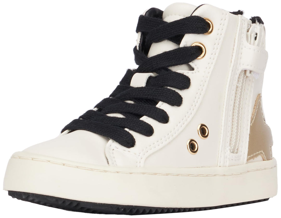 Geox Mädchen J Kalispera Girl A Sneaker 26 EU Lt Ivory Platinum, 26 EU Lt Ivory Platinum