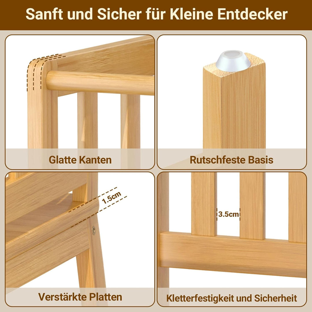 COSYLAND Lernturm ab 1 Jahr – Montessori Learning Tower für Kinder – Sicherer Kinder Lernturm ab 2 J