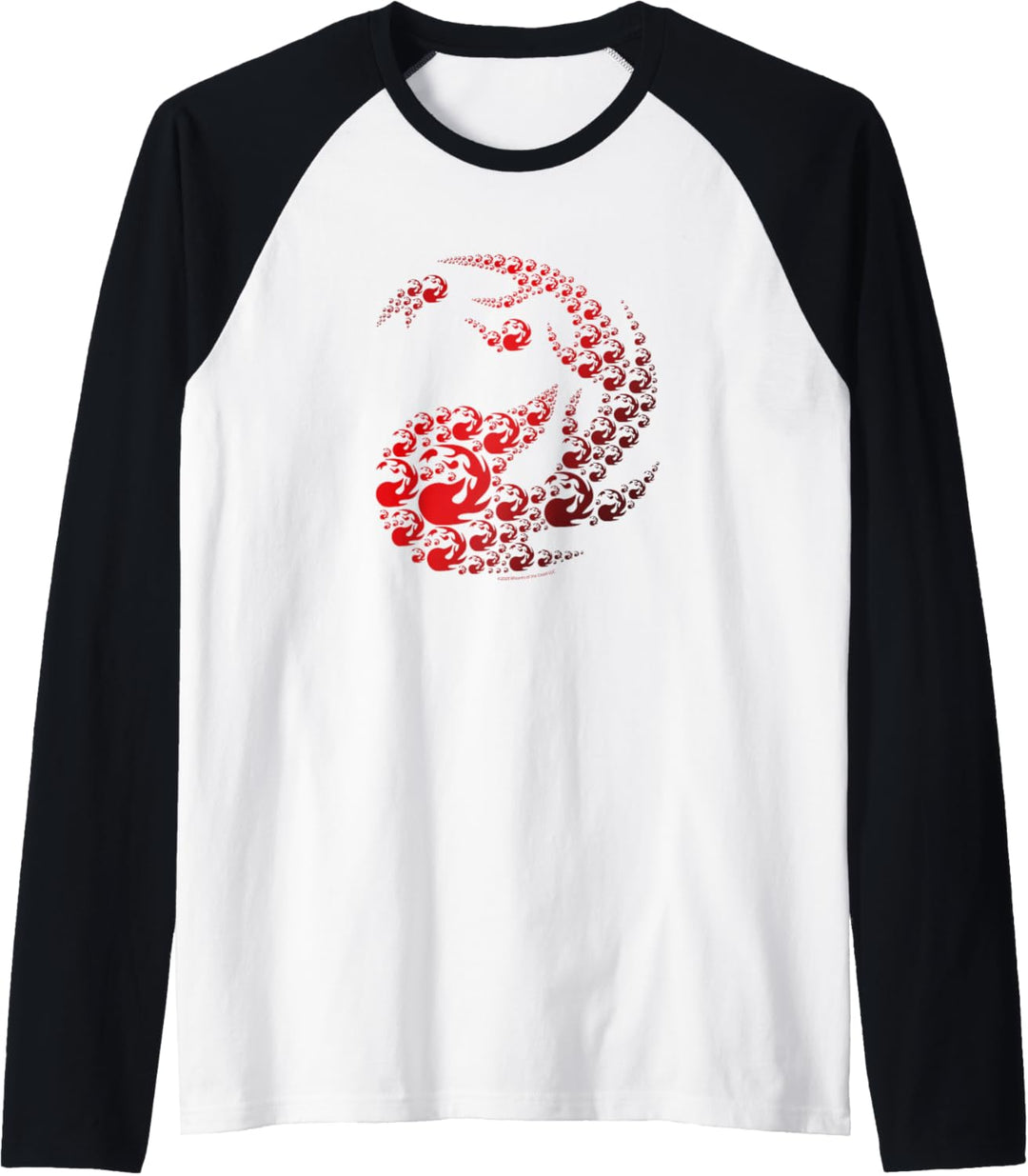 Magic The Gathering Red Mana Symbol Raglan