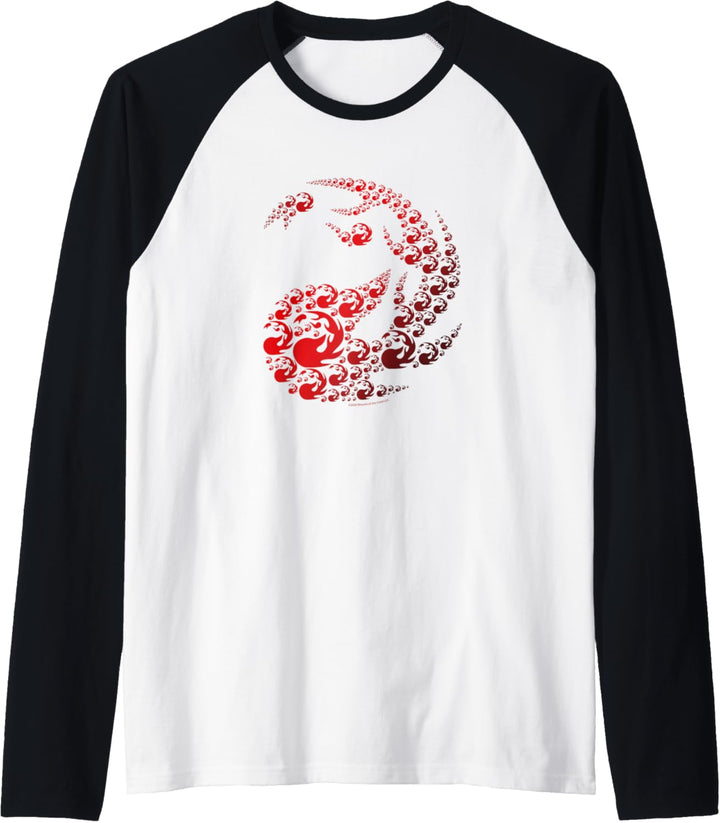 Magic The Gathering Red Mana Symbol Raglan