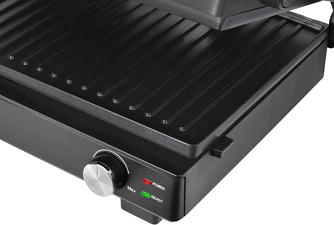 Silva Schneider grill 200 Kontaktgrill | 1500-1800W | Abnehmbare Grillplatten | Stufenlose Temperatu