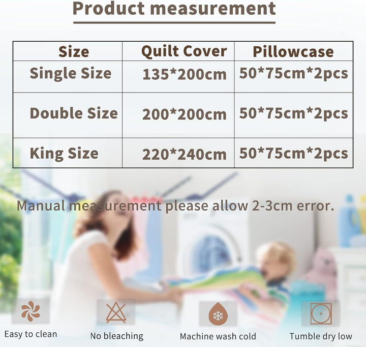 AVJWWD Einhorn Bettwäsche Set Kinder Mikrofaser Bettwäsche Cartoon Einhorn 3D Gedruckt Bettbezug 3 T