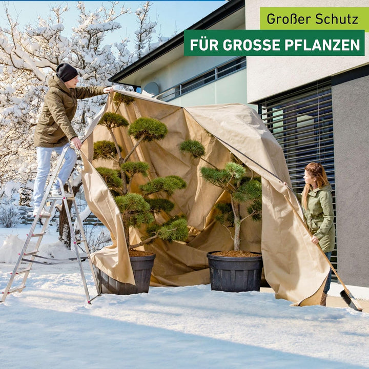 Windhager Winter-Vlieshaube Superprotect XXXL, Kälteschutz, Frostschutz für Pflanzen, Abdeckvlies, 3