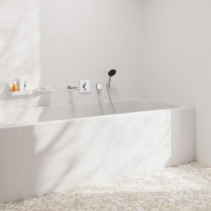 hansgrohe DuoTurn E - Duscharmatur Unterputz für 2 Verbraucher, Mischbatterie Dusche eckig, Einhebel