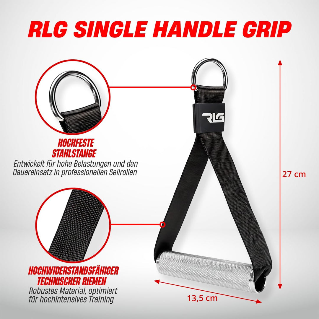 Einseitige Griffe für Riemenscheiben im Fitnessstudio mit Aluminiumgriff – Packung mit einfachen Gri