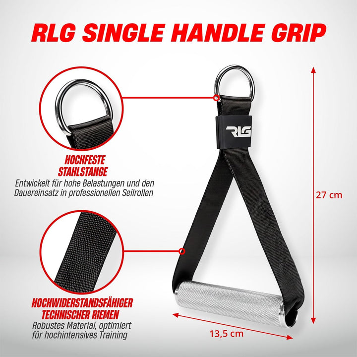 Einseitige Griffe für Riemenscheiben im Fitnessstudio mit Aluminiumgriff – Packung mit einfachen Gri