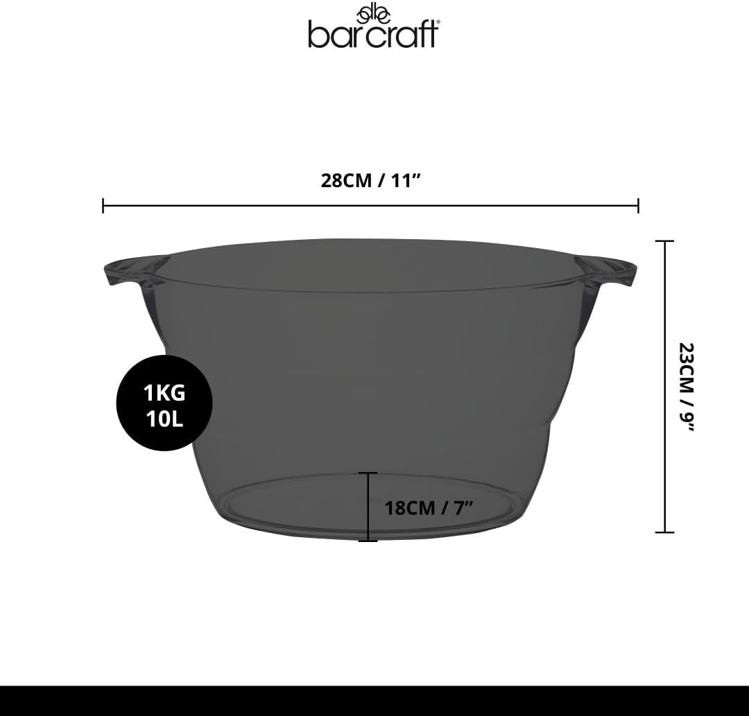 BarCraft Getränkekühler 10L, Grosser Bierkühler für BBQ, Party Kühlbehälter für Bier, Wein, Champagn