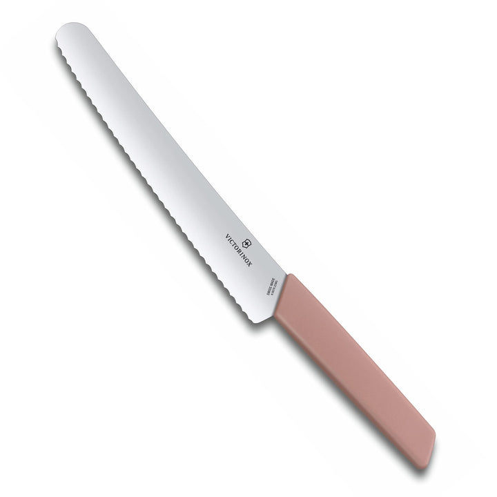 Victorinox, Swiss Modern, Profi Brot- und Konditormesser, Extra Scharfe Klinge, Wellenschliff, 22 cm