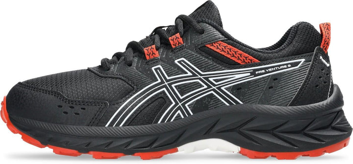 ASICS PRE Venture 9 GS Black/White 32.5 EU Black White, 32.5 EU Black White