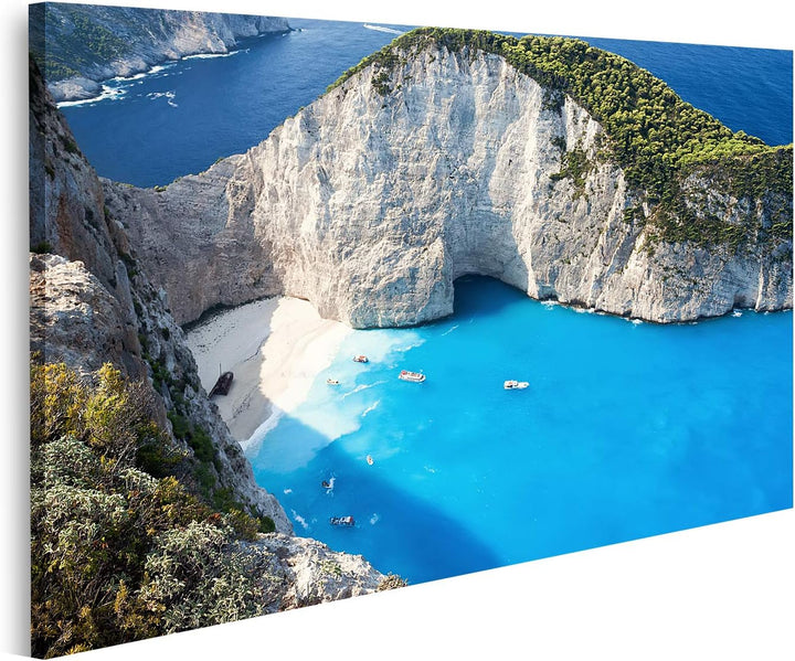 islandburner Bild auf Leinwand Schiffswrack Navagio Strand Zakinthos Zante Bilder Wandbilder Poster