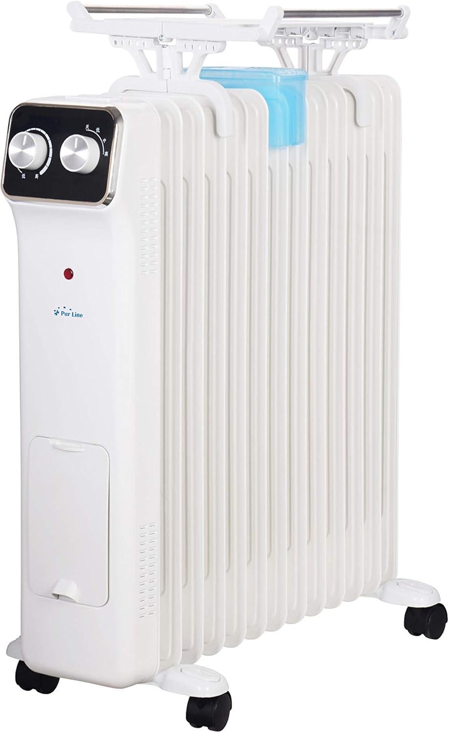 PURLINE HOTI OR2500 Öl-Heizkörper, 2500 W, 11 Elemente, Thermostat, 3 Leistungsstufen, Elektroheizun