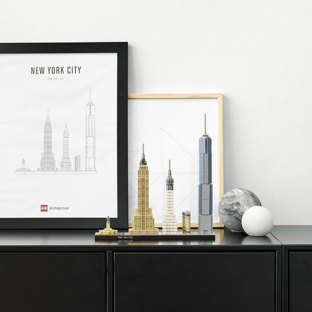 LEGO Architecture New York City 21028, Build It Yourself New York Skyline Model Kit for Adults and K