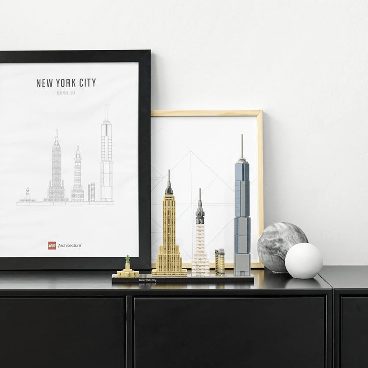 LEGO Architecture New York City 21028, Build It Yourself New York Skyline Model Kit for Adults and K