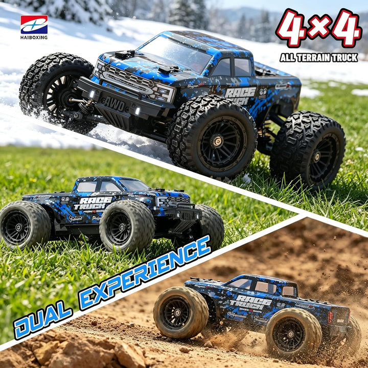 HAIBOXING Ferngesteuertes Auto 18859E, 2.4 GHz 36km/h All Terrain 4WD RC Auto, RTR 1:18 Off Road Mon