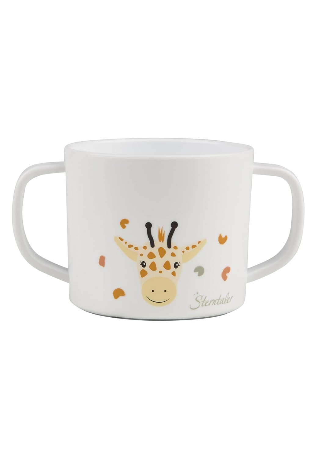Sterntaler Geschirrset Giraffe & Löwe – Rutschfester Teller, Schale, Besteck & Becher – aus lebensmi