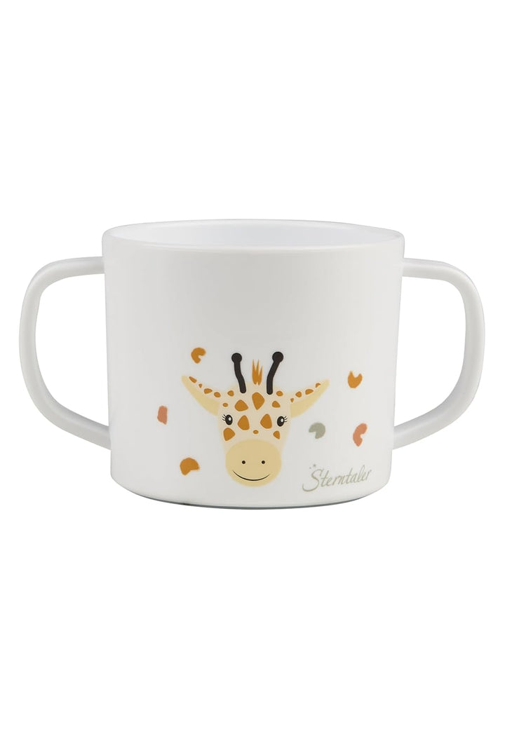 Sterntaler Geschirrset Giraffe & Löwe – Rutschfester Teller, Schale, Besteck & Becher – aus lebensmi