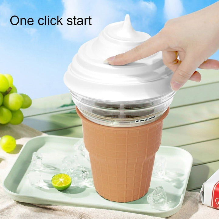 Eismaschine Für Gefrorene Früchte, Vollautomatischer Mini-DIY-Slush-Dessert-Maker Für Den Haushalt,