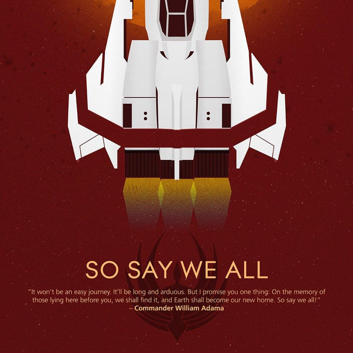 Battlestar Galactica 10th Anniversary Print Poster