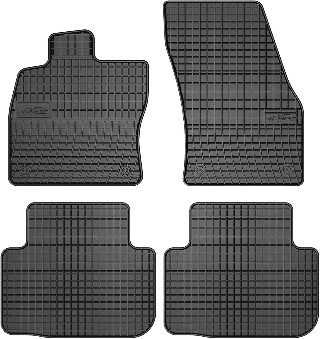 SMK Gummimatten Auto Fussmatte passt für Volkswagen Golf Sportsvan 2014-2020 Verbessern Sie Ihren Re