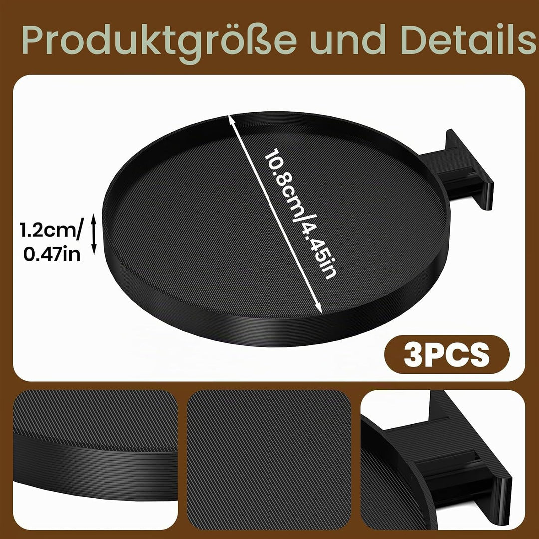 Shinybox Akustikpaneele Pflanzenhalter, 3 Stück Zubehör für Akustikpaneele ohne Bohren, Wandhalterun