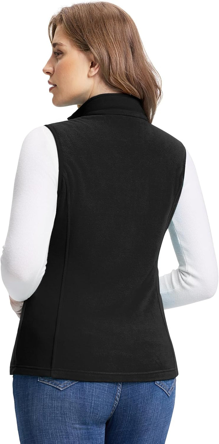 Outdoor Ventures Damen Weste Fleece Outdoor Polar Fleeceweste Ärmellos Jacke Luafwesten für Frauen S