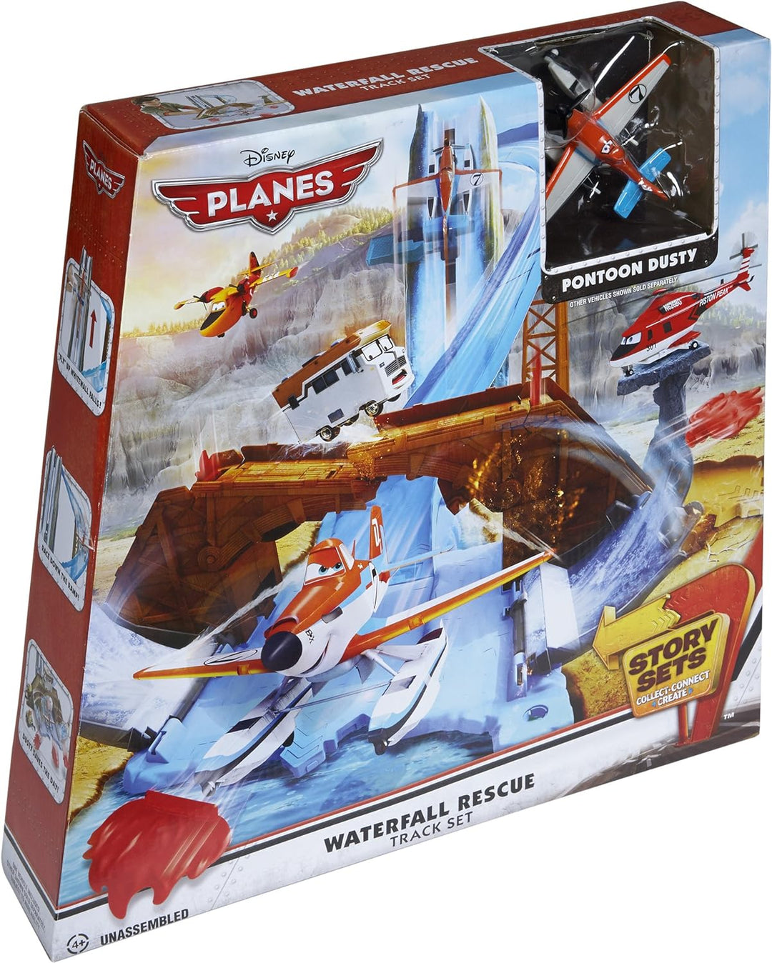 Mattel CKD13 - Story Sets Rettungseinsatz am Wasserfall Trackset