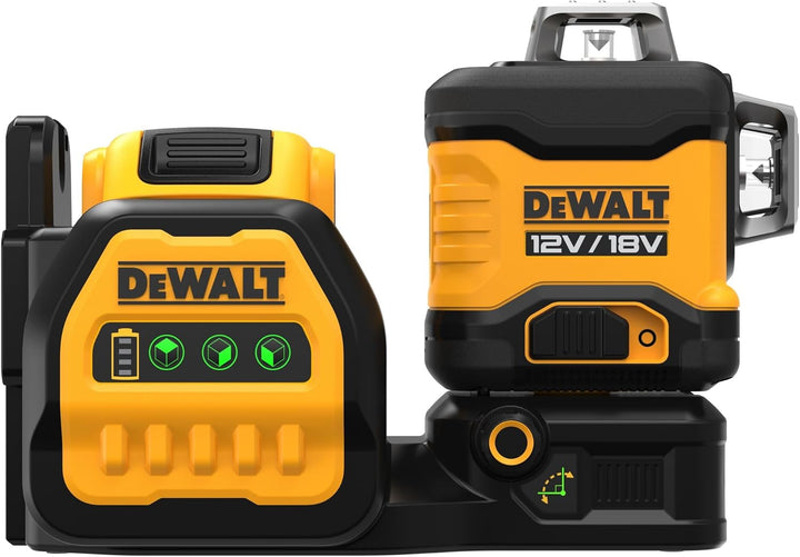 Dewalt 360° Akku-Multilinienlaser Grün DCE089D1G18 (selbstnivellierend, Genauigkeit +/- 3mm auf 10m,
