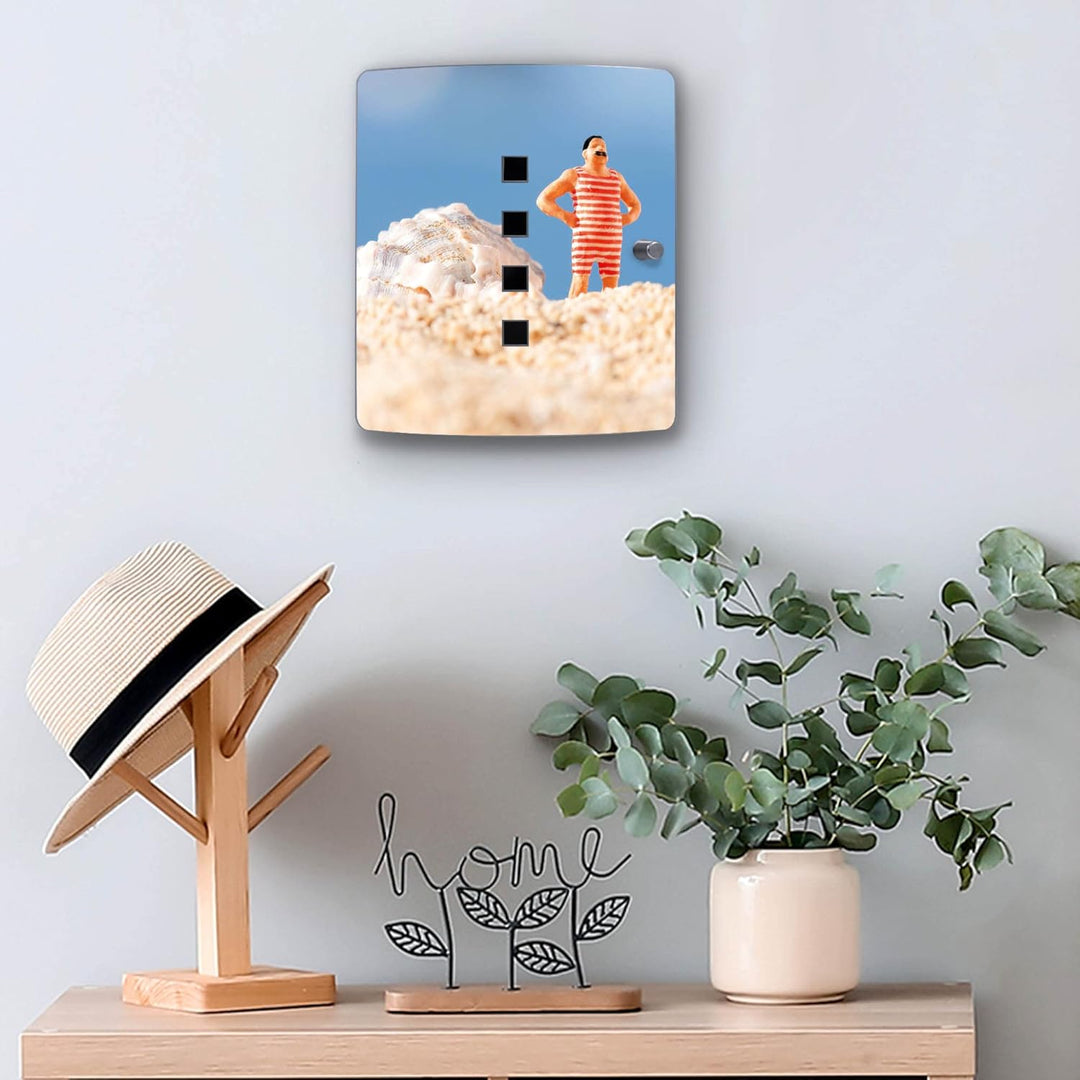 banjado Design Schlüsselkasten aus Edelstahl für 10 Schlüssel/Schlüsselschrank zur Schlüssel Aufbewa