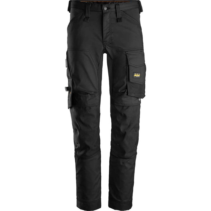 Snickers Workwear Unisex Pantalones Elásticos Negro Talla AllroundWork Elastische Hose, Schwarz, Grö