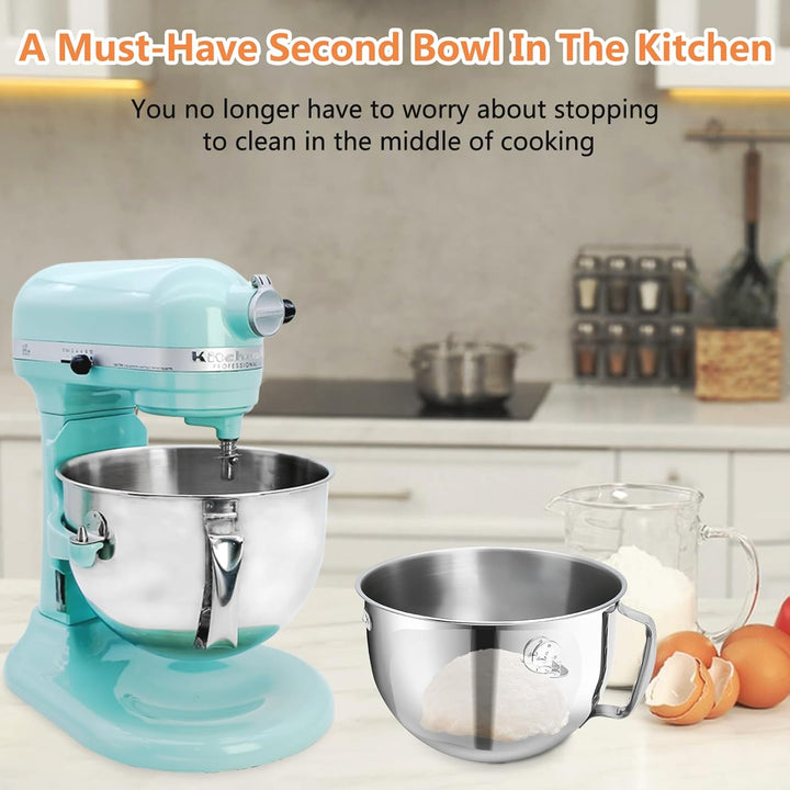 KN256WW Flachschlägelaufsatz aus Edelstahl für Kitchen Aid Bowl Lift Standmixer