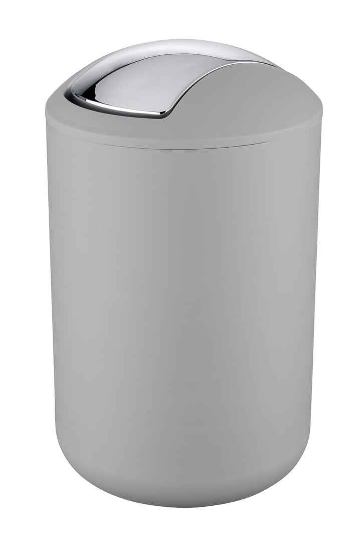 WENKO Kosmetikeimer Mod. Brasil L, 6,5 Liter Bad-Mülleimer mit Schwingdeckel, aus bruchsicherem Kuns