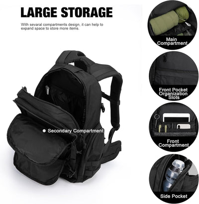 Mardingtop 25L/28L/40L Militär Rucksack Herren Arbeit für Taktischer Assault Wandern Reisen Outdoor